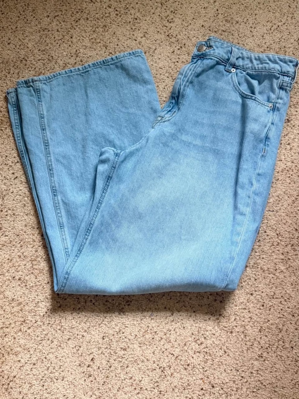 Aeropostale Light Blue Wide Leg Jeans